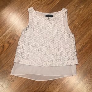 Light Pink Banana Republic Sleeveless Blouse